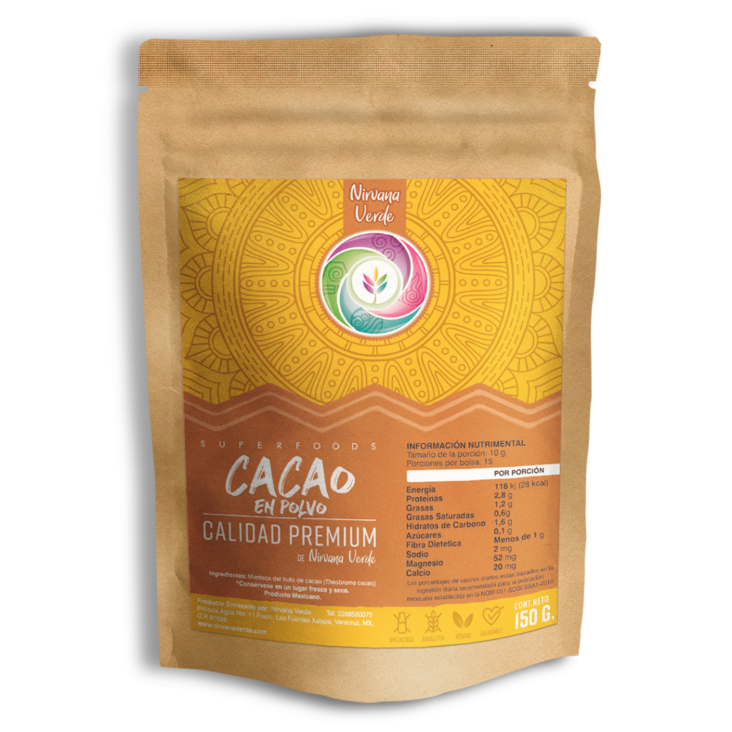 Cacao en Polvo Nirvana Verde