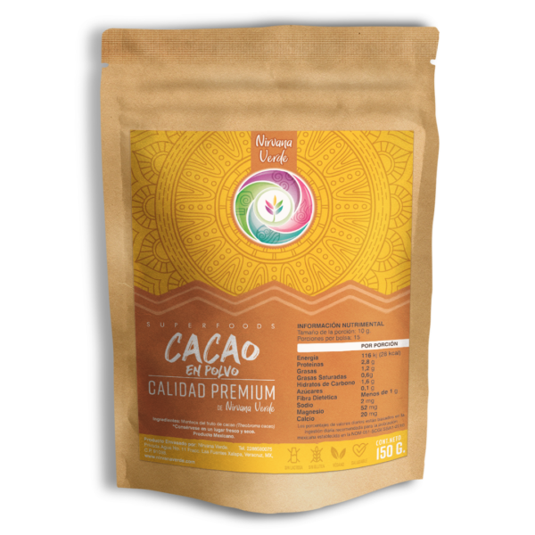 Cacao en Polvo Nirvana Verde